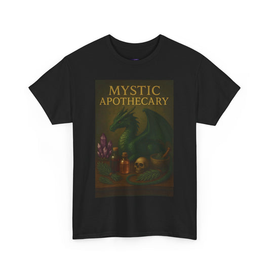 Mystic Apothecary Dragon Tee – Unisex Cotton Shirt for Fantasy Lovers