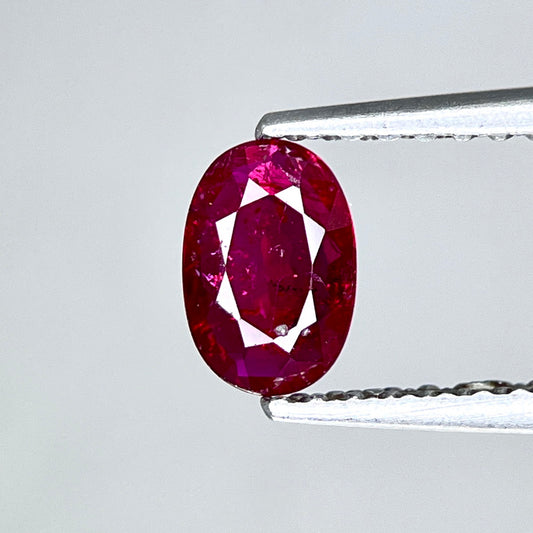 Natural 0.43ct Mozambique Ruby – Heated, Faceted Gem