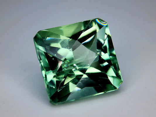 15ct VVS Green Spodumene (Hiddenite) | Faceted Collector’s Gem