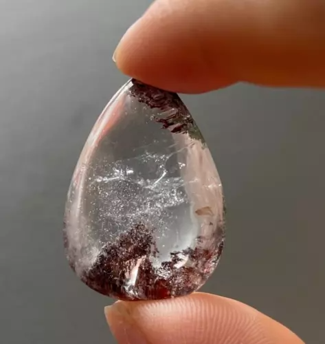 3 Ghost Quartz Crystals – Polished Natural Gemstone Lot