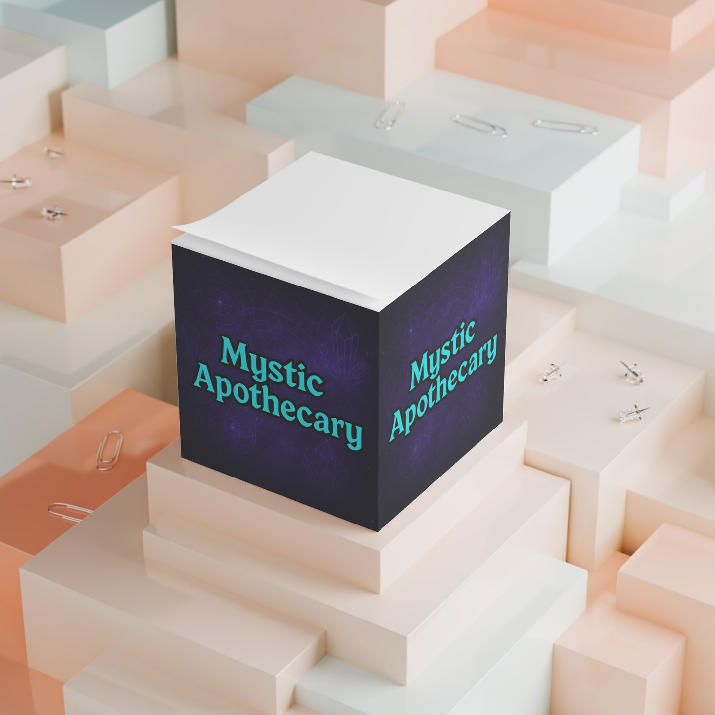 Mystic Apothecary Note Cube – Witchy Desk Decor for Magical Minds