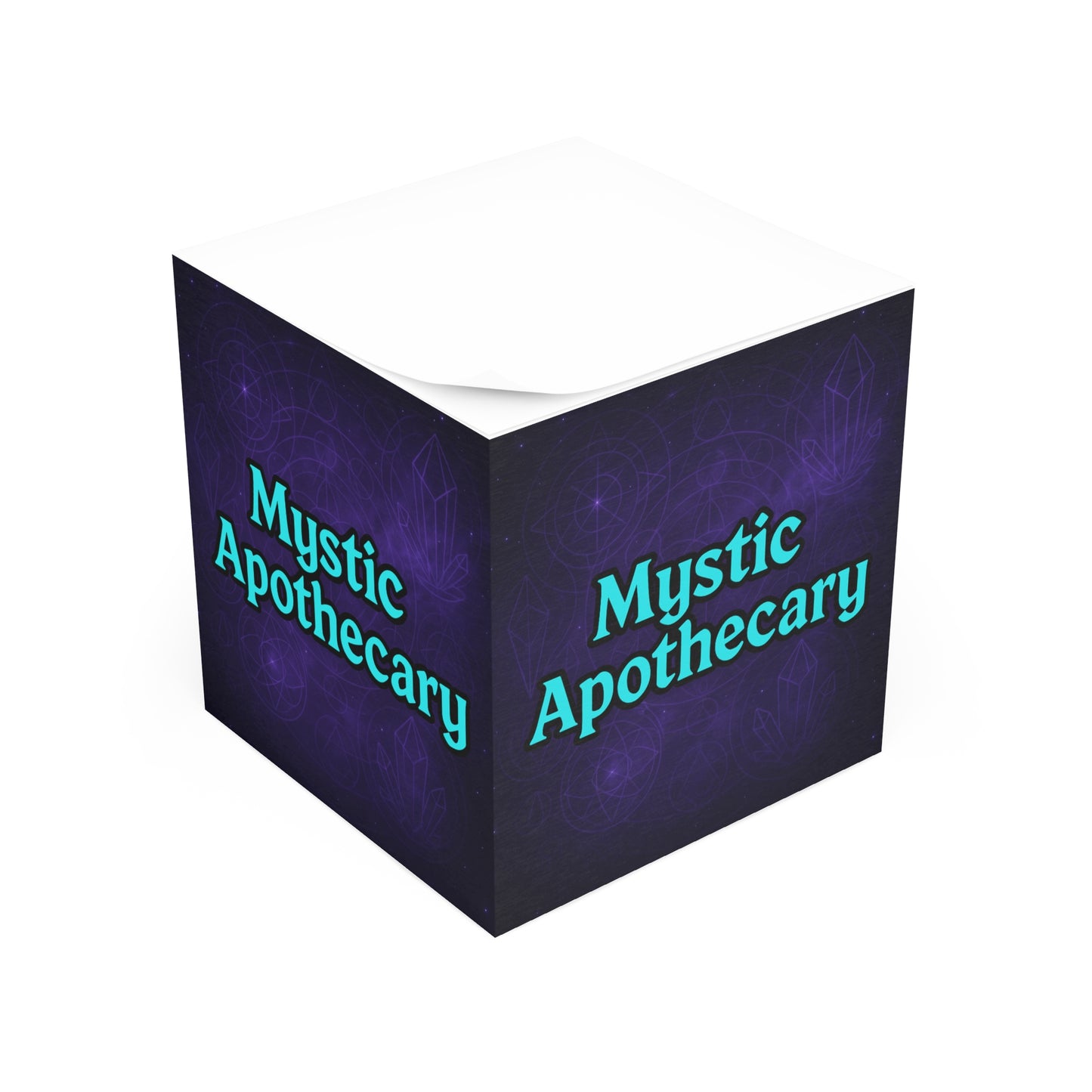 Mystic Apothecary Note Cube – Witchy Desk Decor for Magical Minds