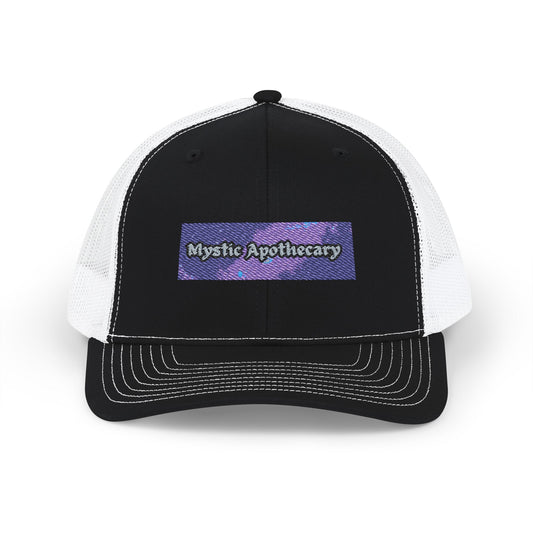 Mystic Apothecary Trucker Hat – Boho Snapback for Herbalists and Outdoors