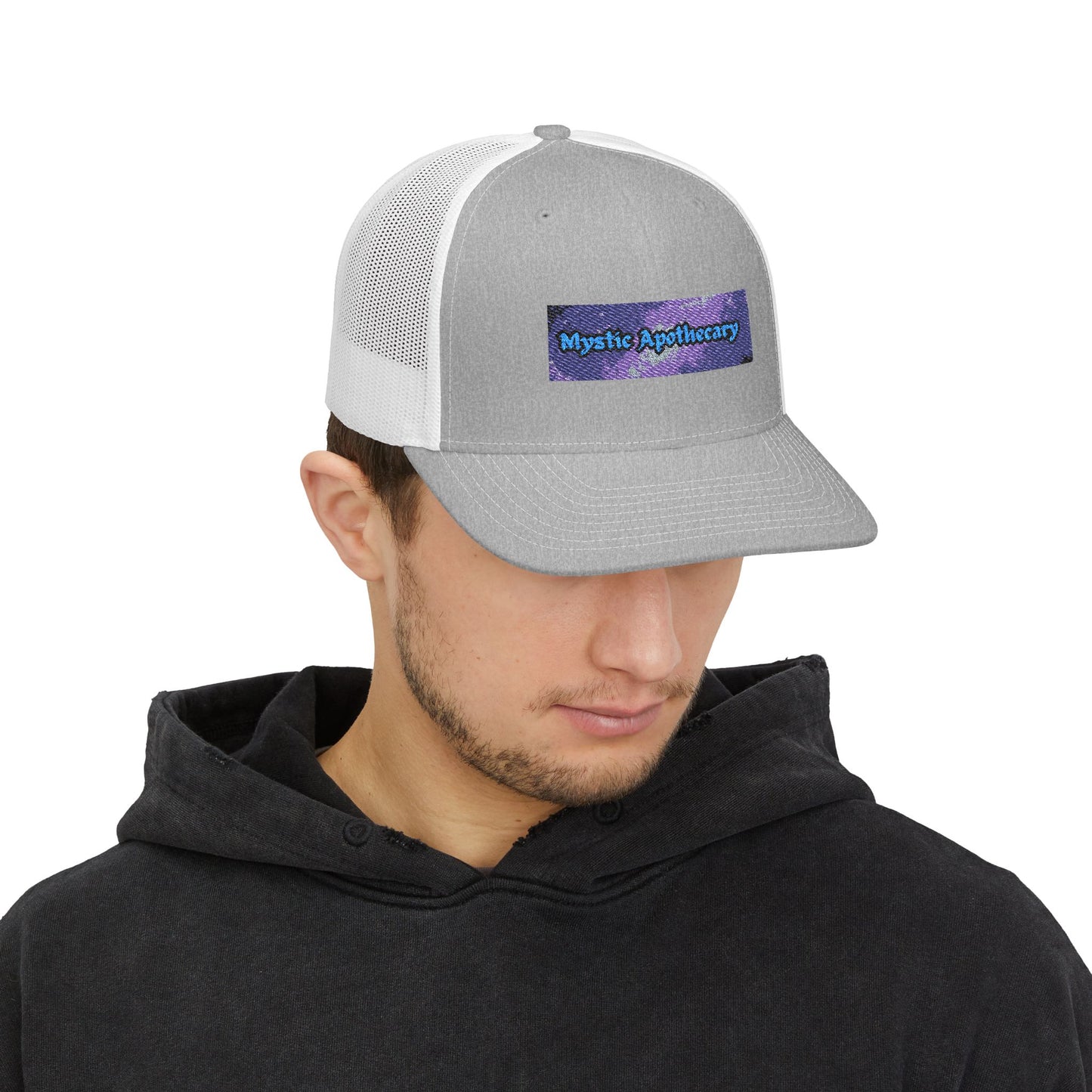 Mystic Apothecary Trucker Hat – Boho Snapback for Herbalists and Outdoors