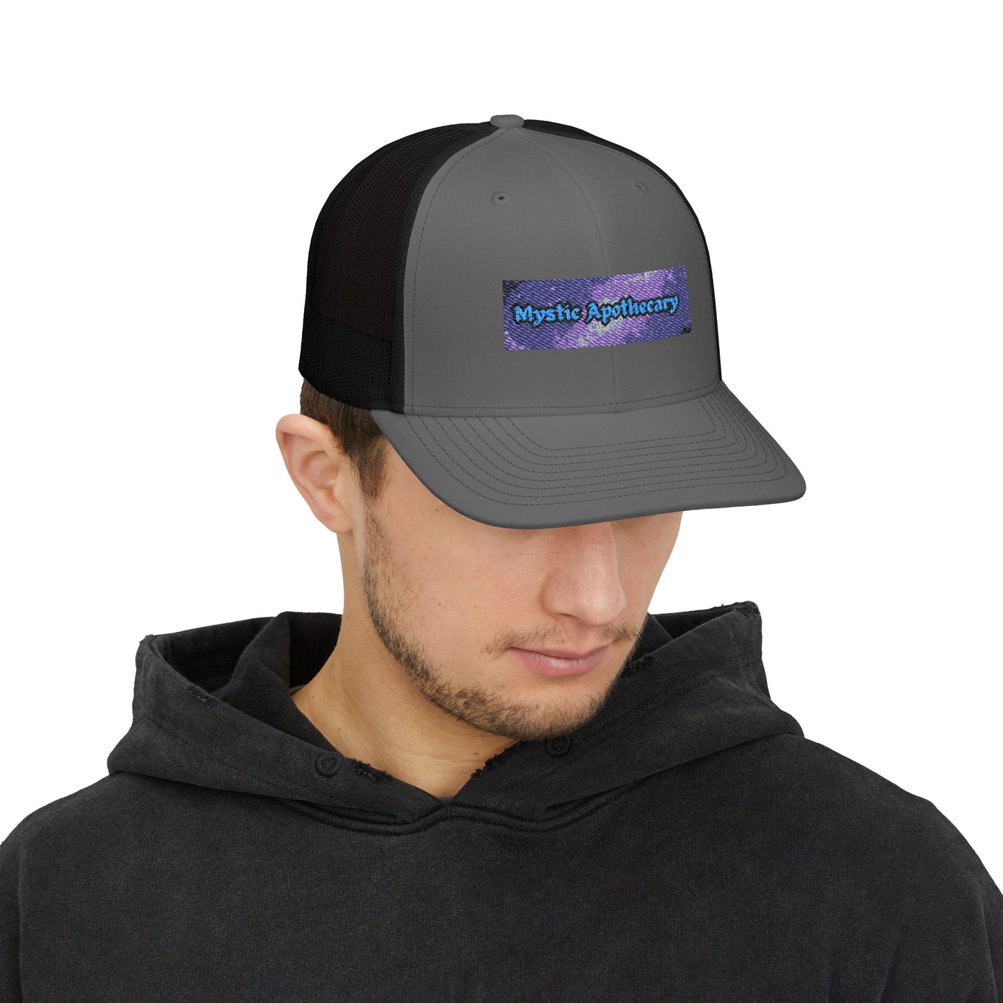 Mystic Apothecary Trucker Hat – Boho Snapback for Herbalists and Outdoors