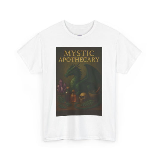 Mystic Apothecary Dragon Tee – Unisex Cotton Shirt for Fantasy Lovers