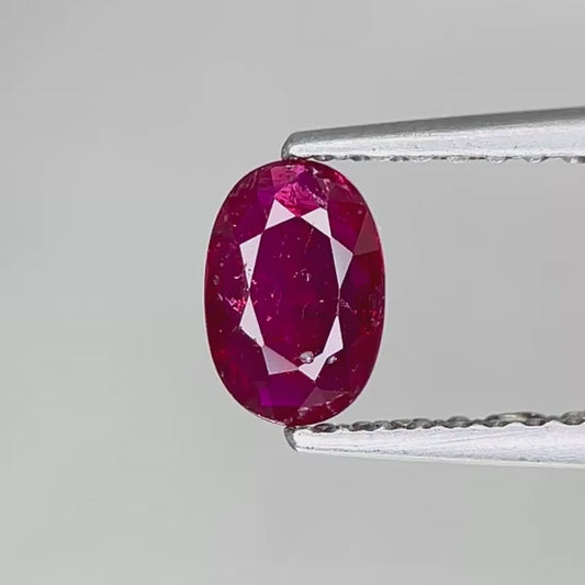 Natural 0.43ct Mozambique Ruby – Heated, Faceted Gem